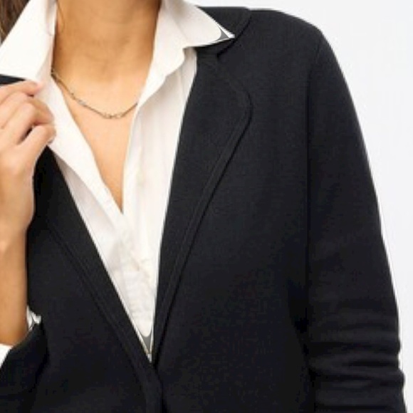 J Crew Factory Two Button Sweater Blazer - Picture 2 of 8